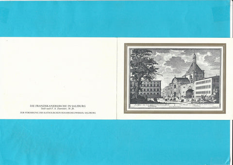 Billett Salzburg. Die Franziskanerkirche.