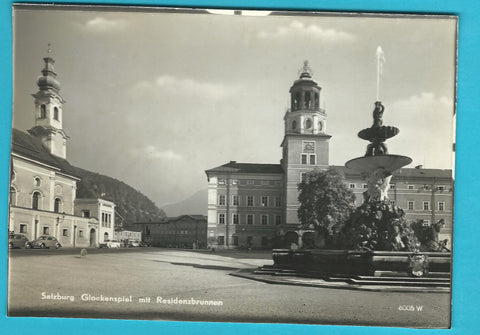 Muster-AK Salzburg. Glockenspiel mit Residenzbrunnen. Kellner Verlag.