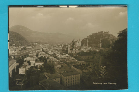 Muster-AK Salzburg mit Festung. Kellner Verlag.