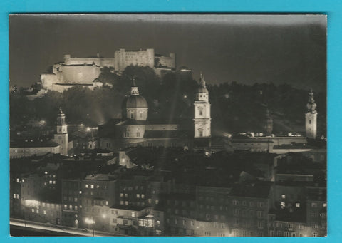 Muster-AK Salzburg bei Nacht. Schmidt-Verlag.