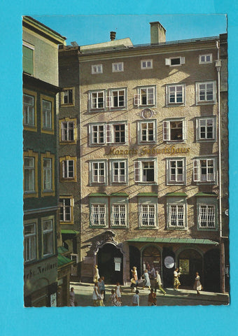 AK Mozarts Geburtshaus in Salzburg. Getreidegasse.