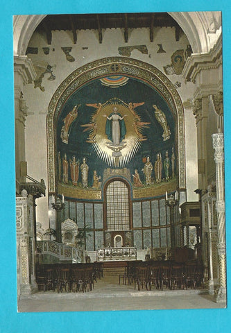 AK Salerno - Cattedrale. Mosaico dell'Abside Maggiore e sedia di Gregorio VII.