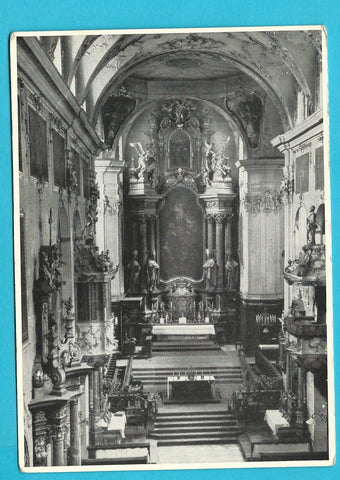 AK Salzburg, Erzabtei St. Peter. Blick in das Hauptschiff der Kirche.