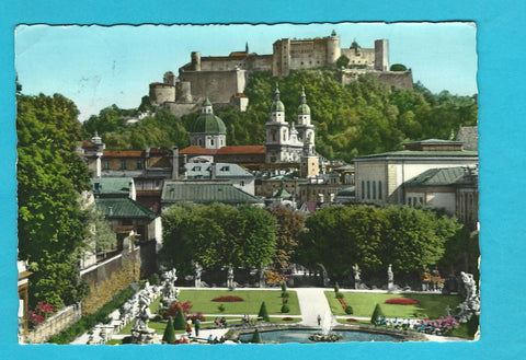 AK Salzburg. Mirabellgarten.