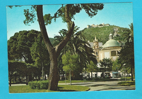 AK Salerno. Giardini Pubblici con Cupola SS. Annunciata.