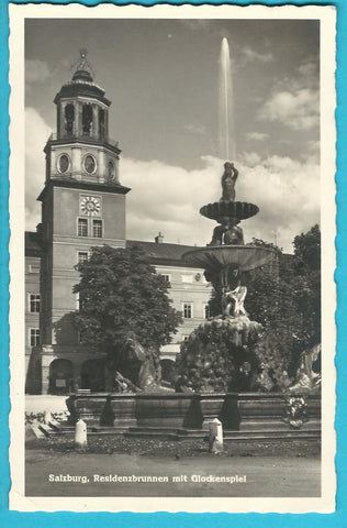 AK Salzburg. Residenzbrunnen mit Glockenspiel.