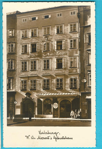 AK Salzburg. W. A. Mozart's Geburtshaus.