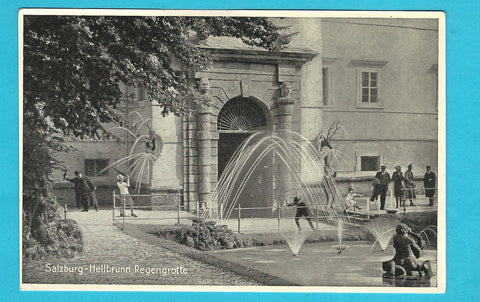 AK Salzburg. Heilbrunn, Regengrotte.