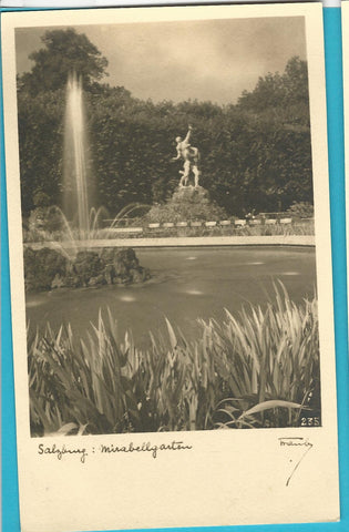 AK Salzburg. Mirabellgarten.
