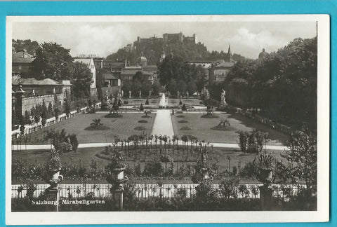 AK Salzburg Mirabellgarten.