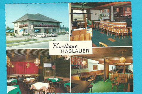 AK Salzburg. Rasthaus Haslauer an der Grenzstation Saalbrücke. Münchner Bundesstr. 139.