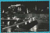 AK Salzburg bei Nacht.