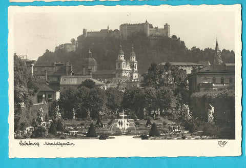 AK Salzburg. Mirabellgarten.