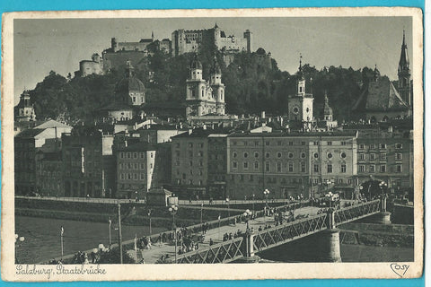 AK Salzburg, Staatsbrücke.