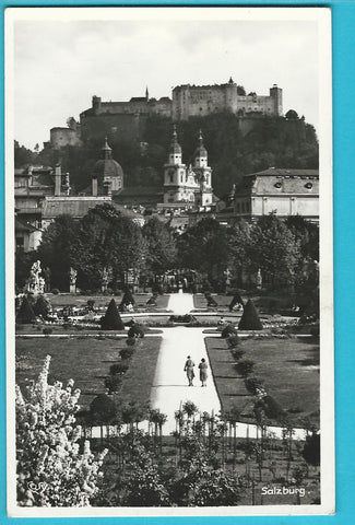 AK Salzburg. Mirabellgarten.
