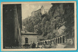 AK Salzburg. Petersfriedhof mit Festung.