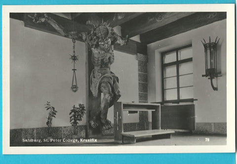 AK Salzburg. St. Peter College, Kruzifix. (1942)