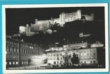 AK Salzburg bei Nacht. Kapitelplatz m. Festung.