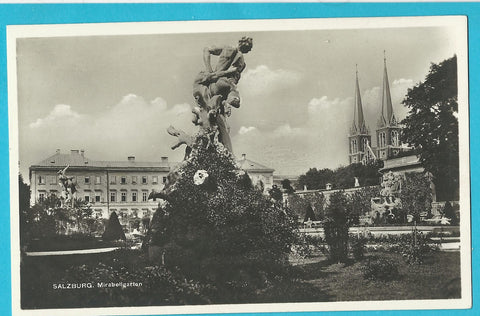 AK Salzburg. Mirabellgarten.