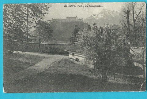 AK Salzburg, Partie am Kapuzinerberg.