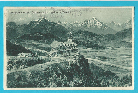 AK Aussicht von der Gaisbergspitze.