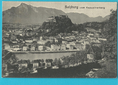 AK Salzburg vom Kapuzinerberg.