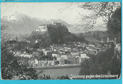 AK Salzburg gegen den Untersberg.