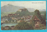 AK Salzburg gegen den Untersberg. (1922)