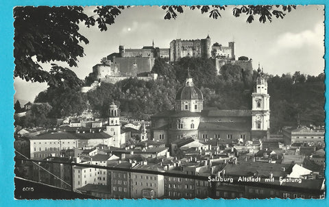 AK Salzburg. Altstadt mit Festung.