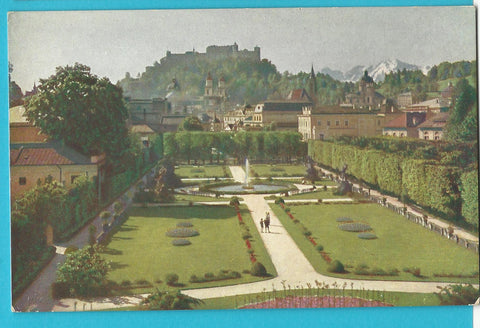 AK Salzburg. Mirabellgarten.