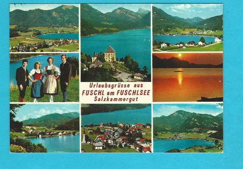 AK Urlaubsgrüsse aus Fuschl am See.