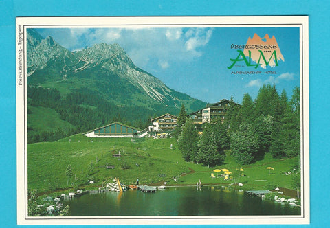 AK Dienten am Hochkönig. Übergossene Alm. Alpengasthof Hotel. Hallwang bei Salzburg.
