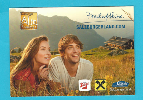 AK Salzburger Almsommer. Freiluftkino. Hallwang bei Salzburg.