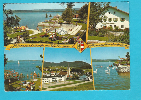 AK Henndorf am Wallersee. Strandgasthof Seebrunn.
