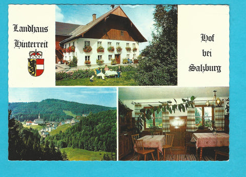 AK Hof bei Salzburg 12. Landhaus Hinterreit Inh. Fam. A. Aichriedler.