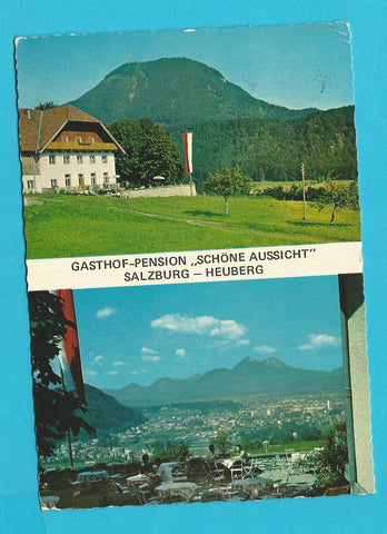 AK Gasthof Pension Schöne Aussicht. Salzburg-Heuberg.