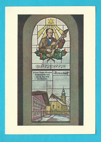 AK Oberndorf bei Salzburg. Stille Nacht Kapelle. Fenster.