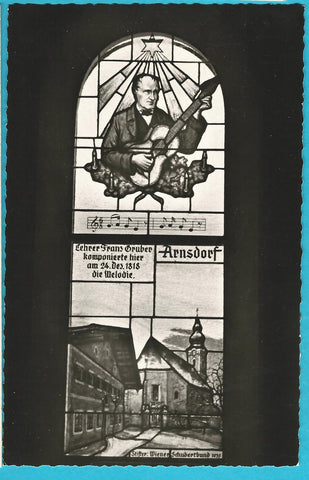 AK Oberndorf bei Salzburg. Stille Nacht Kapelle. Fenster.