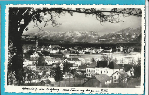 AK Oberndorf bei Salzburg mit Tennengebirge u. Göll.
