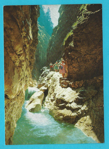 AK Burggraben-Klamm am Südufer des Attersees bei Burgau.