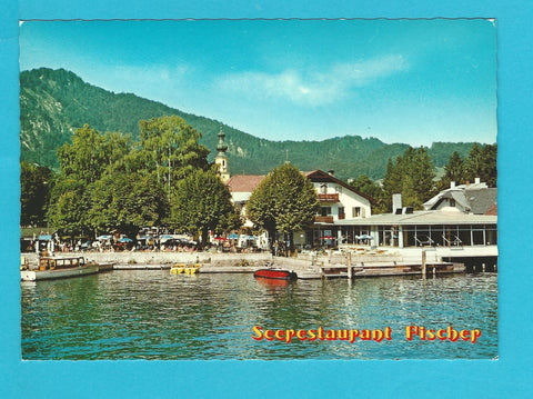 AK St. Gilgen am Wolfgangsee. See-Restaurant Fischer.