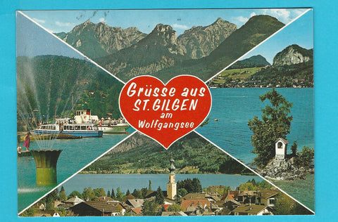 AK Grüsse aus St. Gilgen am Wolfgangsee.