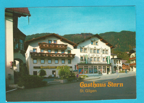 AK St. Gilgen am Wolfgangsee. Gasthof Stern. Besitzer: A. u. I. Schön.