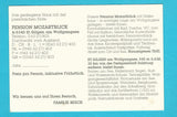 Werbe-AK St. Gilgen am Wolfgangsee. Pension Mozartblick.