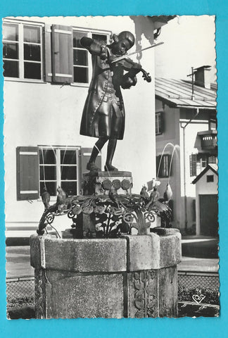 AK St. Gilgen am Wolfgangsee. Mozartbrunnen.