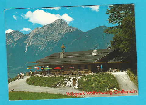 AK Großgmain. Restaurant Wolfschwang mit Wildpark.