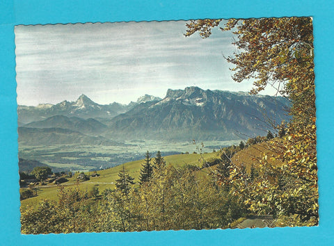 AK Untersberg und Watzmann vom Gaisberg.