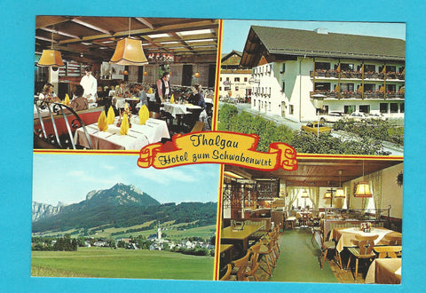 AK Thalgau 51. Hotel zum Schwabenwirt. Bes.: F. u. W. Stöllinger.