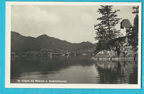 AK St. Gilgen am Abersee u. Hochzeitskreuz. (1931)