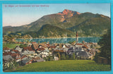 AK St. Gilgen und Brunnwinkel mit dem Schafberg. (1931)